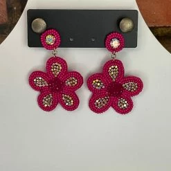 The Sparkling Spur Jewelry Beaded Flower Earrings