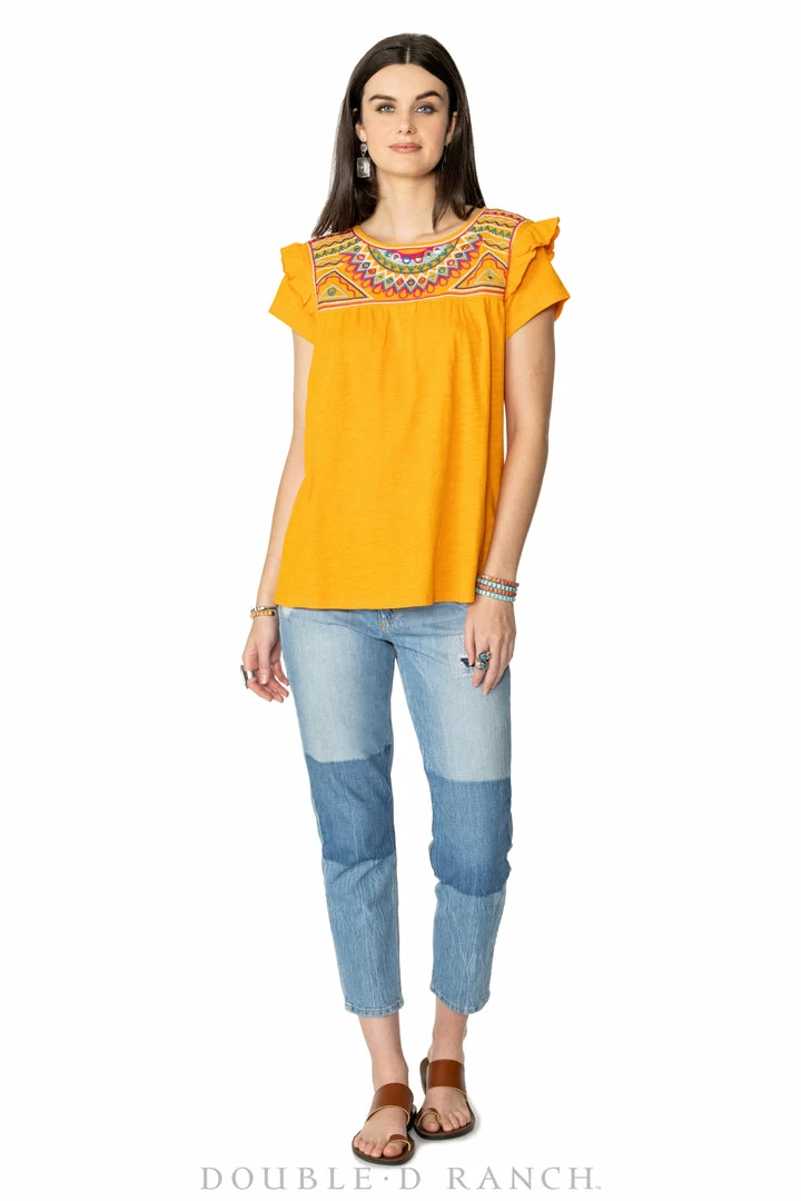 Best deal 🔥 Double D Ranch Wear - Folk Foray Collection Palomita Top Tops 🌟 8 Double D Ranch Wear - Folk Foray Collection Palomita Top Tops