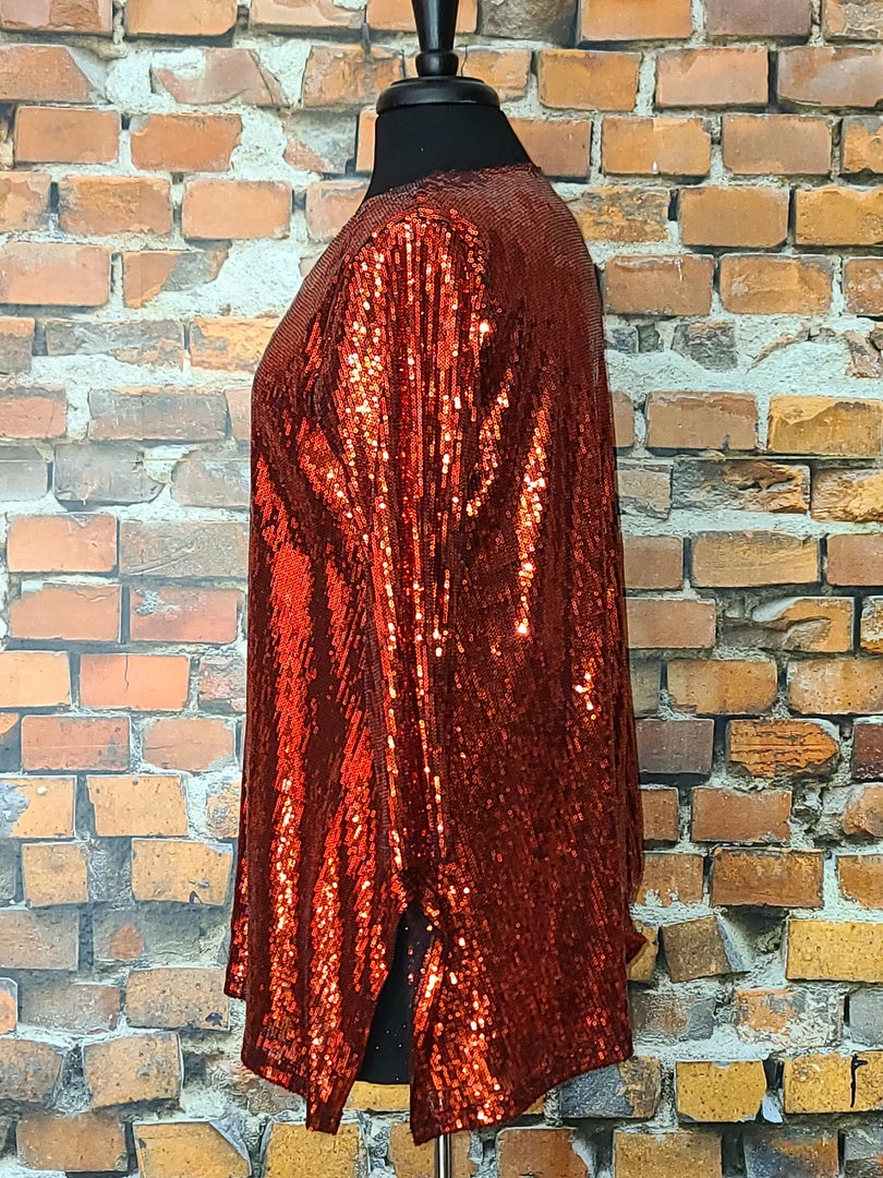 Best Sale 🔥 The Sparkling Spur Red Sequin Top TIFFIANY'S CLOSET ❤️ 5 The Sparkling Spur Red Sequin Top TIFFIANY'S CLOSET
