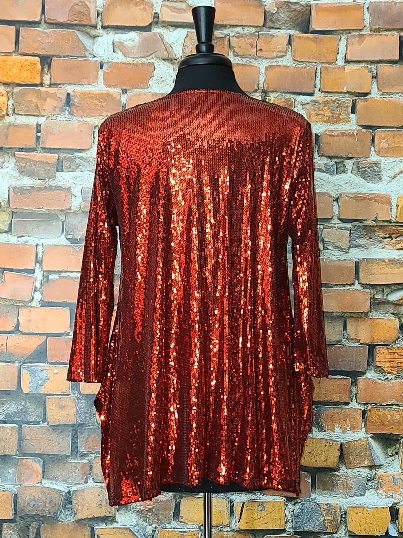 Best Sale 🔥 The Sparkling Spur Red Sequin Top TIFFIANY'S CLOSET ❤️ 4 The Sparkling Spur Red Sequin Top TIFFIANY'S CLOSET