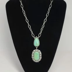 The Sparkling Spur Jewelry The “Augustine” 2 Stone Layering Necklace