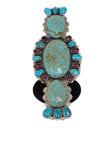 Outlet π― The Sparkling Spur Turquoise & Amethyst Mega Ring π€© 3 The Sparkling Spur Turquoise & Amethyst Mega Ring
