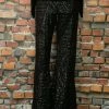Girl On A Vine TIFFIANY'S CLOSET Sheer Sequin Pant With A Flare!