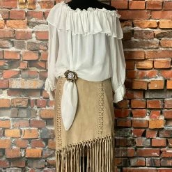 Tasha Polizzi Skirt With Long Fringe