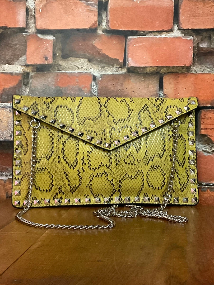 Brand new π The Sparkling Spur Python Envelope Clutch π Handbags/Belts/Accessories π 3 The Sparkling Spur Python Envelope Clutch Handbags/Belts/Accessories