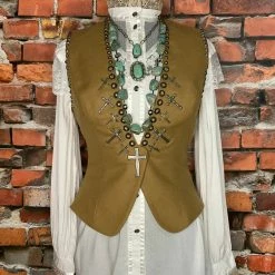 Double D Ranch Wear Cross Vest TIFFIANY'S CLOSET