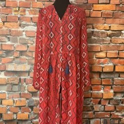 Tasha Polizzi TIFFIANY'S CLOSET Diamond Pattern Duster