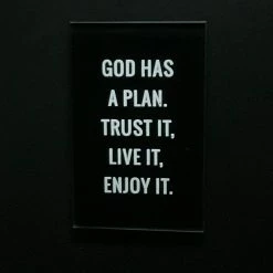 The Sparkling Spur God Has A Plan Glass Magnet