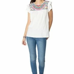 Coupon ✔️ Double D Ranch Wear - Folk Foray Collection Palomita Top 🛒 13 Double D Ranch Wear - Folk Foray Collection Palomita Top