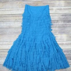 Vintage Collection Turquoise Ruffle Skirt Bottoms