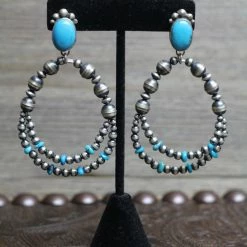 The Sparkling Spur Jewelry Sleeping Beauty Turquoise And Sterling Silver Earrings