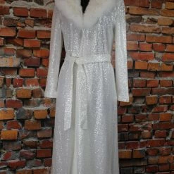 The Sparkling Spur Dazzling Long Sequined Coat Jackets