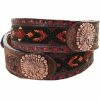 Double J Saddlery Brown Vintage Beaded Belt