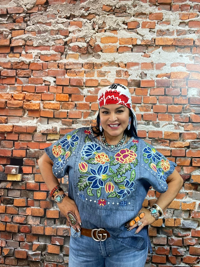 Wholesale 🎁 Double D Ranch Wear - Folk Foray Collection Tops Ynez Poncho 🔔 6 Double D Ranch Wear - Folk Foray Collection Tops Ynez Poncho