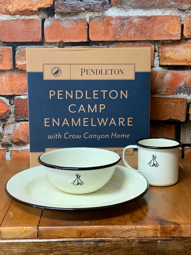 Cheap ๐ Pendleton Camp Enamelware Dishes Home Goods ๐ 3 Pendleton Camp Enamelware Dishes Home Goods