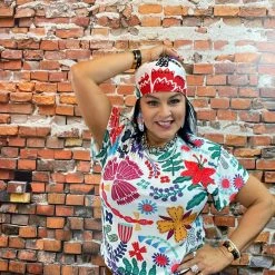 Double D Ranch Wear - Folk Foray Collection Tops Nina Tie Top