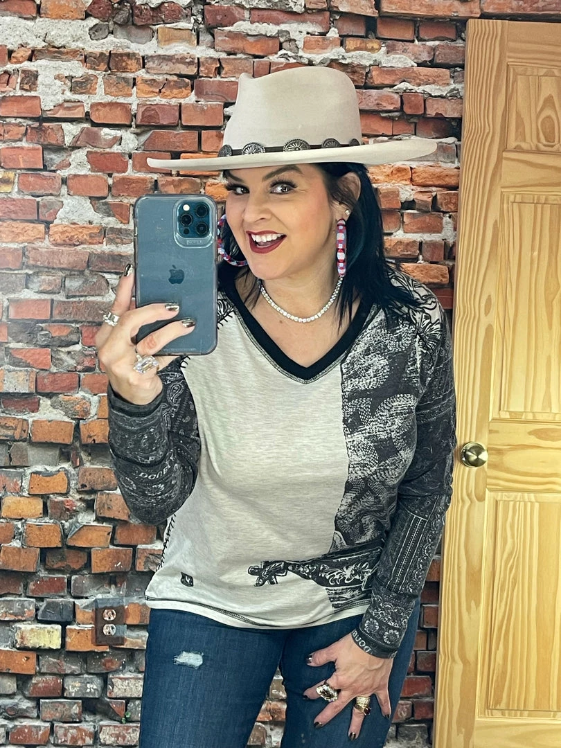 Best deal 😀 Double D Ranch Wear - Wild Horses Collection Hide Tickler Top Tops ❤️ 5 Double D Ranch Wear - Wild Horses Collection Hide Tickler Top Tops