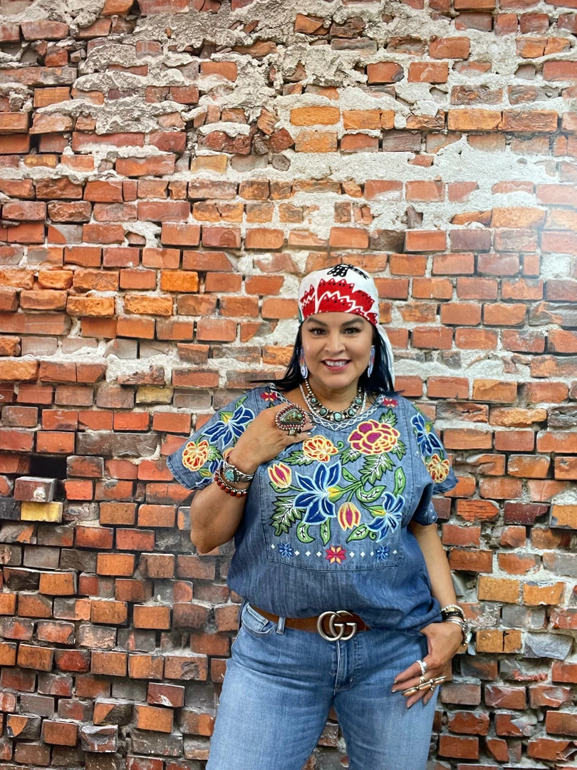 Wholesale 🎁 Double D Ranch Wear - Folk Foray Collection Tops Ynez Poncho 🔔 3 Double D Ranch Wear - Folk Foray Collection Tops Ynez Poncho