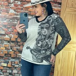 Best deal 😀 Double D Ranch Wear - Wild Horses Collection Hide Tickler Top Tops ❤️ 12 Double D Ranch Wear - Wild Horses Collection Hide Tickler Top Tops