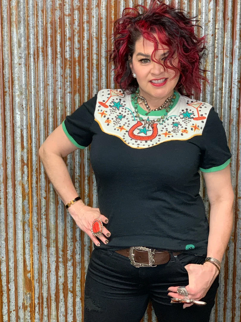 Hot Sale 🥰 Double D Ranch Wear Weston Western Tee Tops 😉 5 Double D Ranch Wear Weston Western Tee Tops