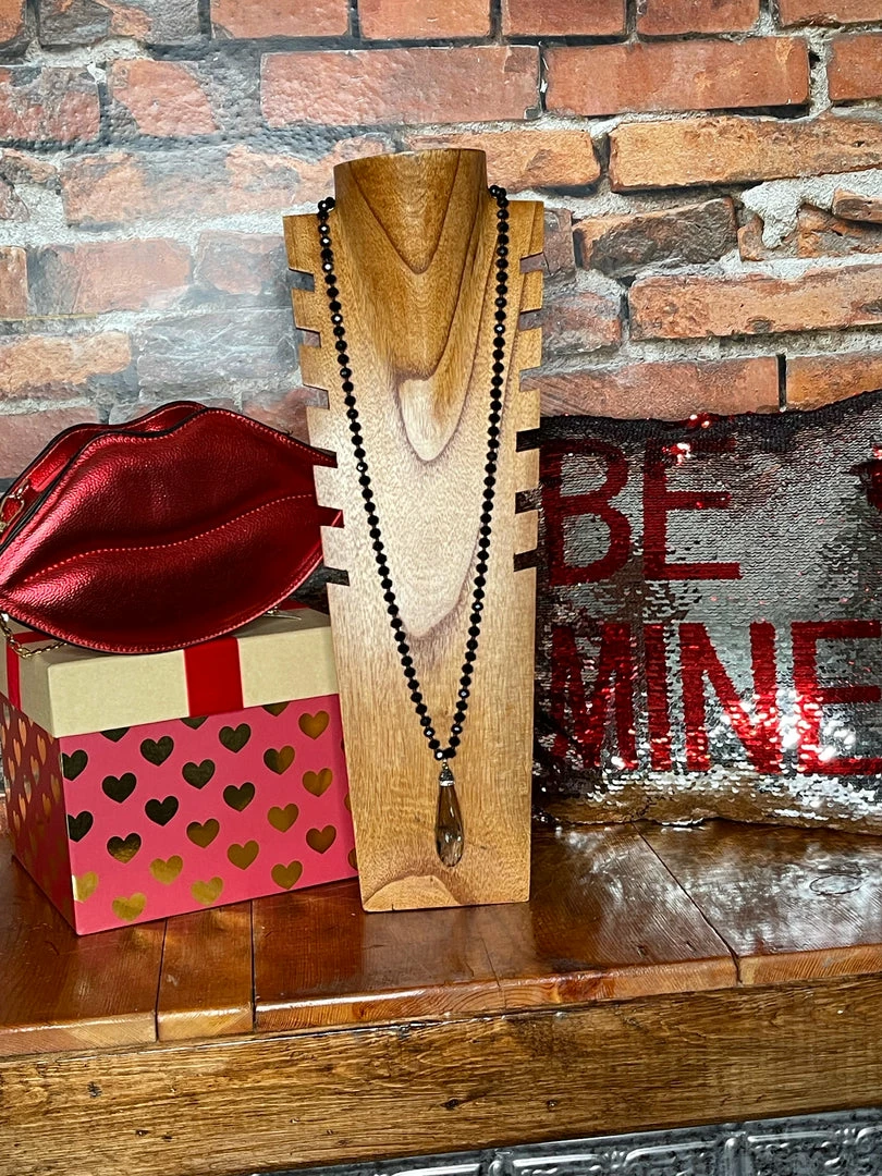 Buy π₯° The Sparkling Spur Jewelry Smoke Crystal Drop W/Black Cut Beads π₯° 3 The Sparkling Spur Jewelry Smoke Crystal Drop W/Black Cut Beads