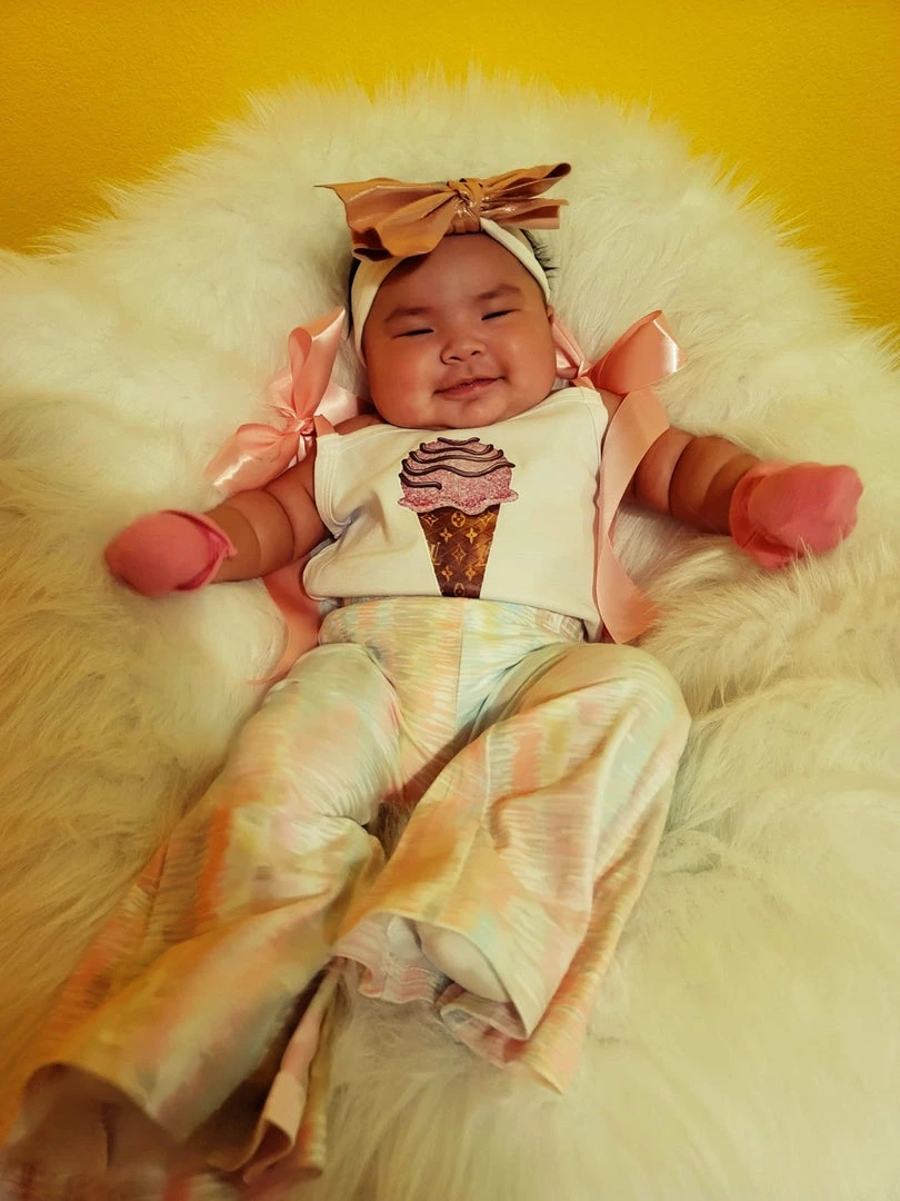 Buy โค๏ธ The Sparkling Spur Kids Of A King Ice Cream Cone Onesie ๐ 4 The Sparkling Spur Kids Of A King Ice Cream Cone Onesie