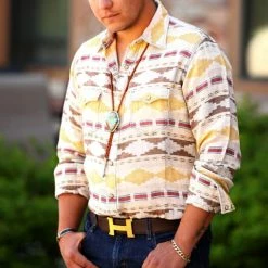 Ryan Michael Men's Shirts Brushed Blanket Shirt