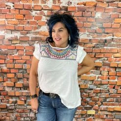 Coupon ✔️ Double D Ranch Wear - Folk Foray Collection Palomita Top 🛒 11 Double D Ranch Wear - Folk Foray Collection Palomita Top