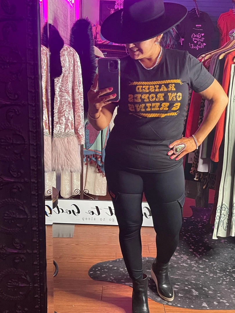 Best reviews of π Rodeo Hippie Tops RAISED ON ROPES AND REINS TEE π€© 4 Rodeo Hippie Tops RAISED ON ROPES AND REINS TEE