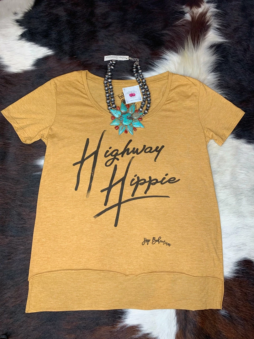 Promo βοΈ Bohemian Cowgirl Highway Hippie Hi-Low Tee Tops π 3 Bohemian Cowgirl Highway Hippie Hi-Low Tee Tops