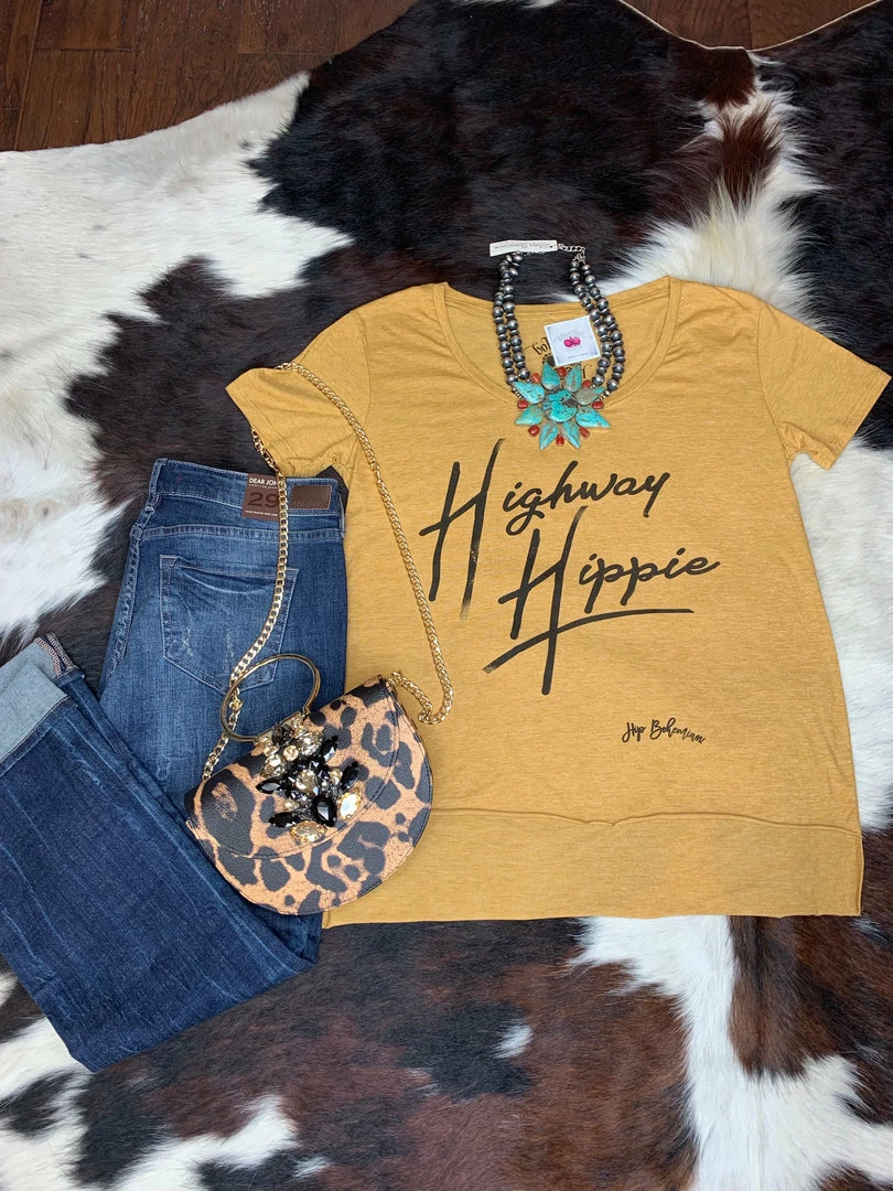 Promo βοΈ Bohemian Cowgirl Highway Hippie Hi-Low Tee Tops π 4 Bohemian Cowgirl Highway Hippie Hi-Low Tee Tops