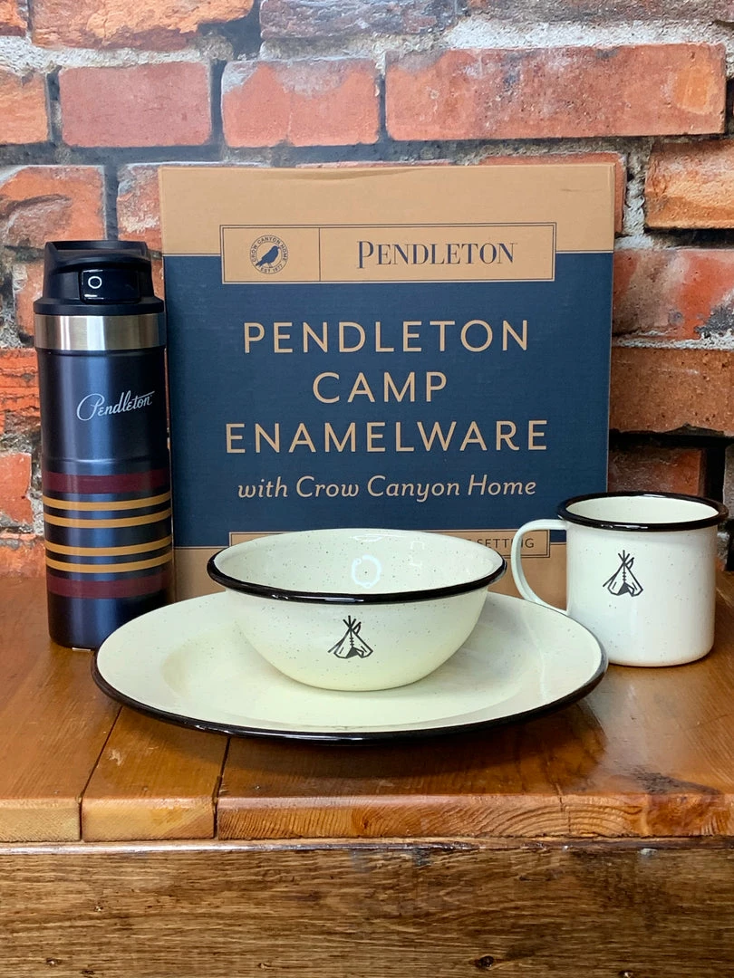 Cheap ๐ Pendleton Camp Enamelware Dishes Home Goods ๐ 6 Pendleton Camp Enamelware Dishes Home Goods