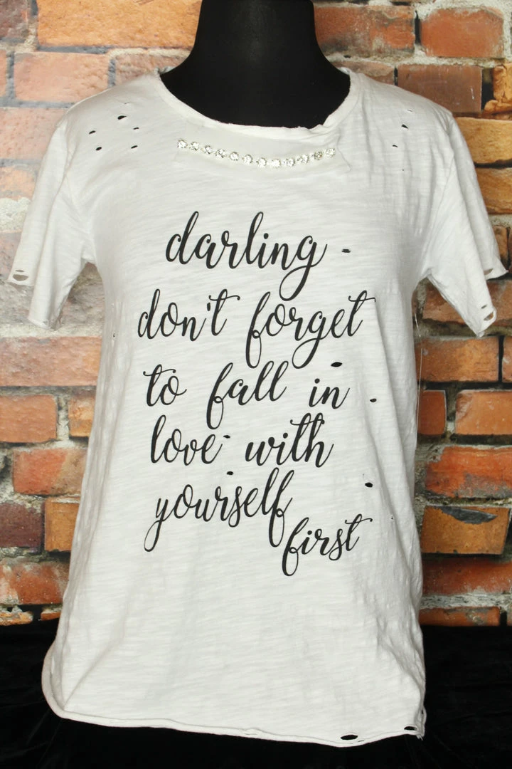 Outlet β A Rare Bird Tops White Graphic Tee π 4 A Rare Bird Tops White Graphic Tee