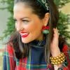 The Sparkling Spur Green Jeweled Medallion Headband