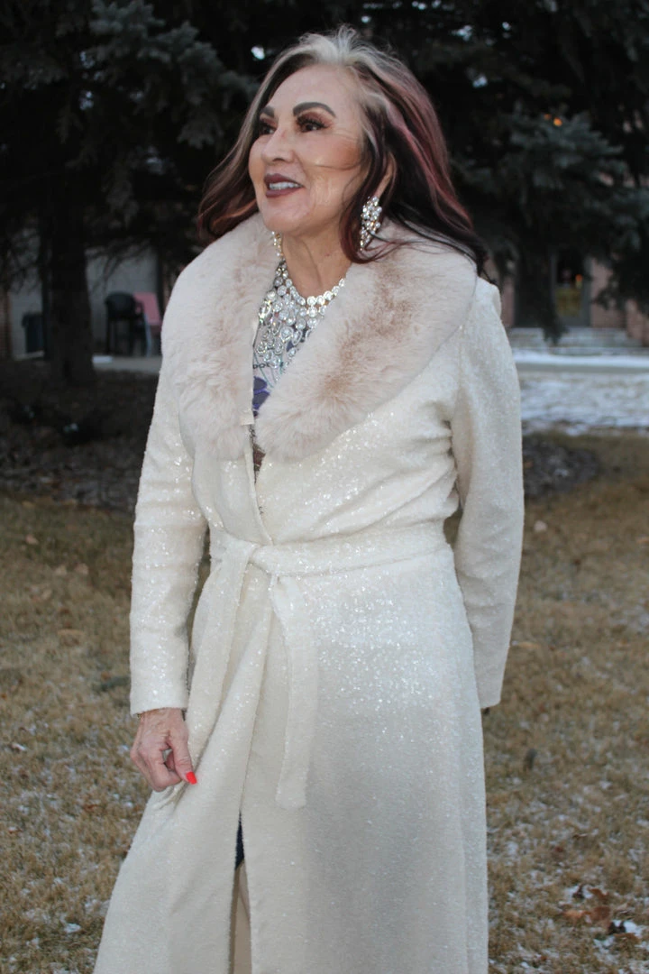 Deals โค๏ธ The Sparkling Spur Dazzling Long Sequined ๐งฅ Coat Jackets โ 3 The Sparkling Spur Dazzling Long Sequined Coat Jackets