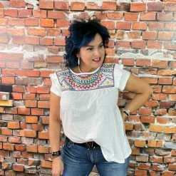 Double D Ranch Wear - Folk Foray Collection Palomita Top