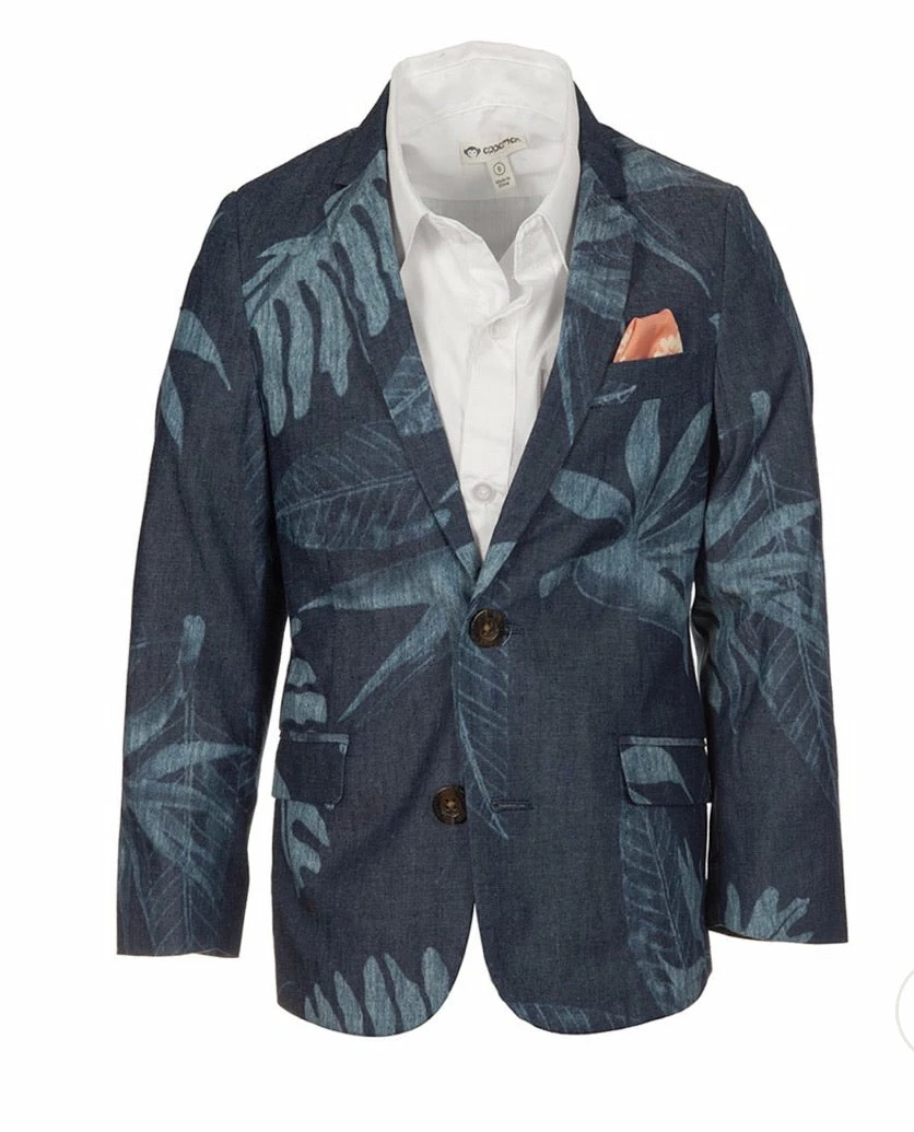 Buy 😍 The Sparkling Spur Kids Of A King Tropical Palms Sports Jacket 😉 7 The Sparkling Spur Kids Of A King Tropical Palms Sports Jacket