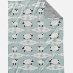 Pendleton Knit Baby Blanket With Beanie