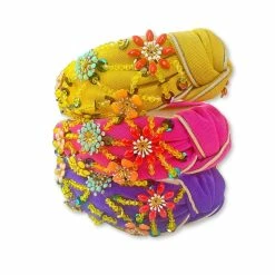 The Sparkling Spur Floral Fiesta Headband With Crystals