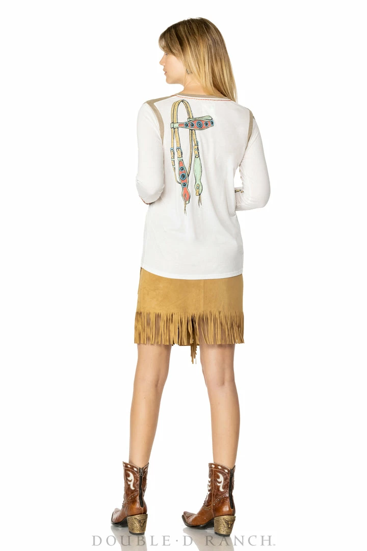 Hot Sale ๐ Double D Ranch Wear - Wild Horses Collection Tops Pulling Leather Top โ๏ธ 7 Double D Ranch Wear - Wild Horses Collection Tops Pulling Leather Top