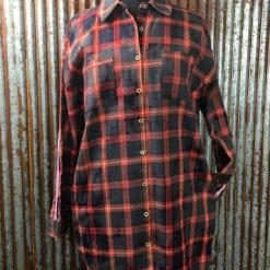 The Nu Vintage Wonderful Plaid Tunic Tops