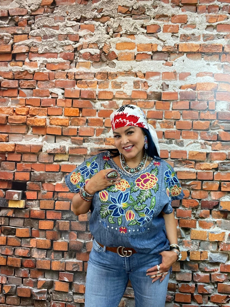 Wholesale 🎁 Double D Ranch Wear - Folk Foray Collection Tops Ynez Poncho 🔔 5 Double D Ranch Wear - Folk Foray Collection Tops Ynez Poncho