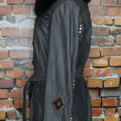 Double D Ranch Wear Jacket With Removeable Fur Collar