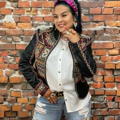 Double D Ranch - Folk Foray Collection Jackets Festival Of Colors Jacket