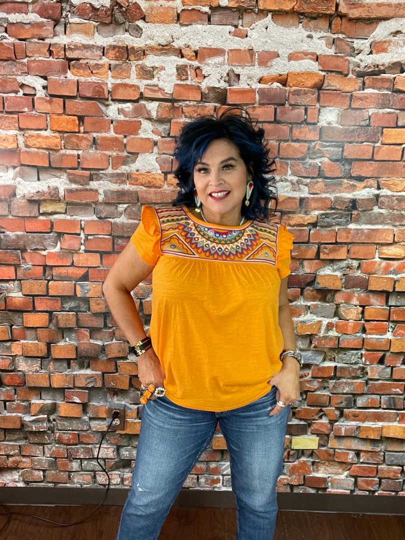 Best deal 🔥 Double D Ranch Wear - Folk Foray Collection Palomita Top Tops 🌟 7 Double D Ranch Wear - Folk Foray Collection Palomita Top Tops