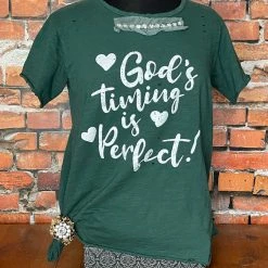 A Rare Bird Tops GOD’S Timing Is PERFECT Tee